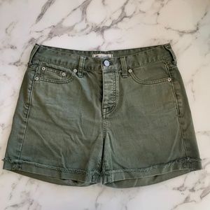 Madewell High Rise Button Fly Shorts